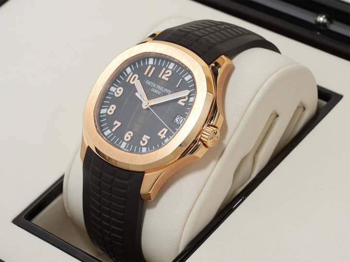 Patek Philippe Aquanaut Ref. 5167R-001 Rose Gold Brown Dial Used zc39rafz