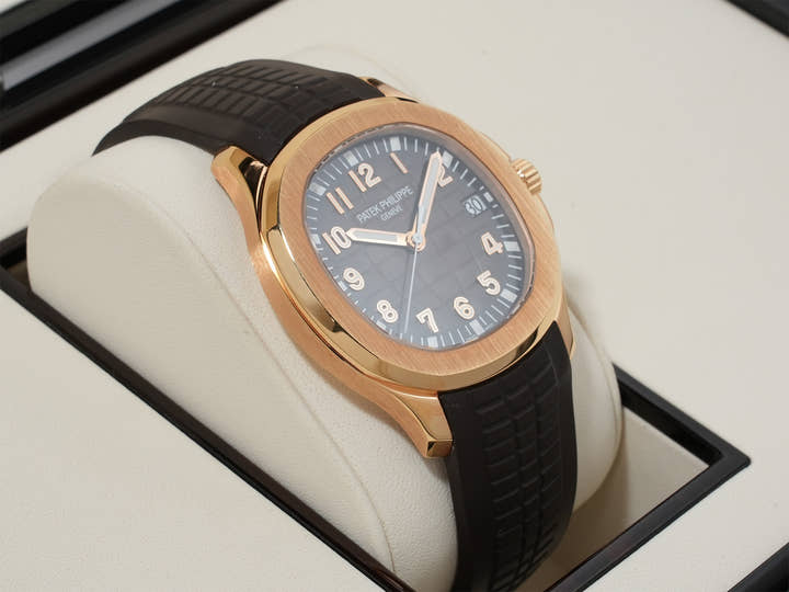 Patek Philippe Aquanaut Ref. 5167R-001 Rose Gold Brown Dial Used zc39rafz