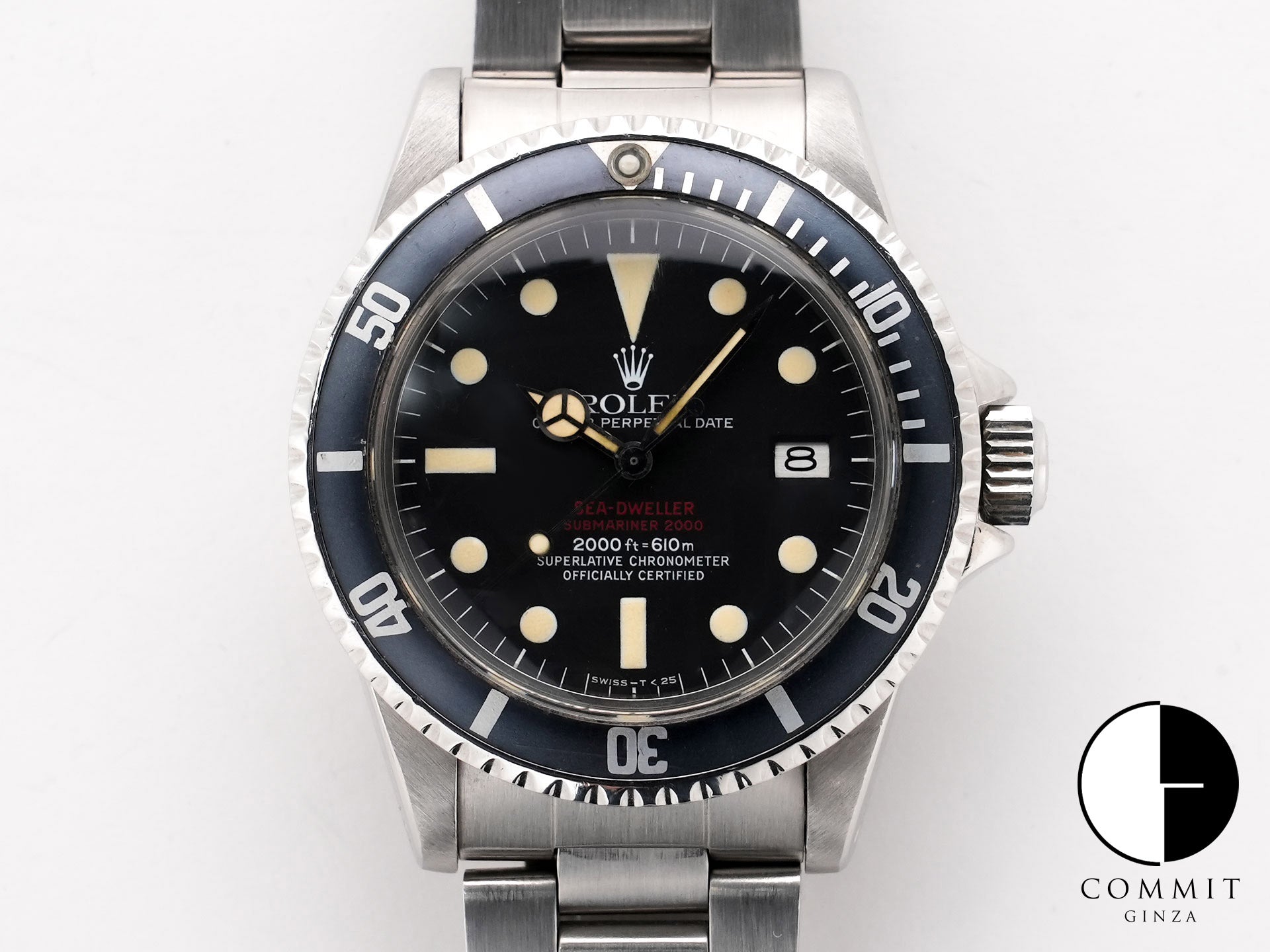 ROLEX Sea-Dweller Ref. 1665 Stainless Steel Black Dial Used fv3t2fxj