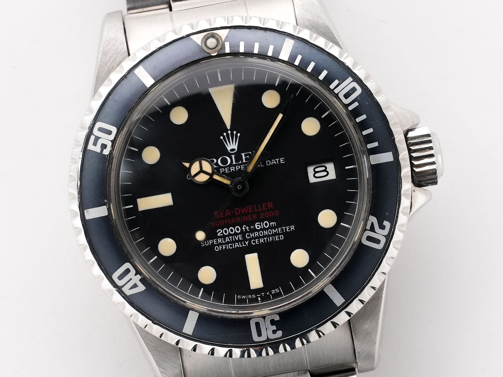 ROLEX Sea-Dweller Ref. 1665 Stainless Steel Black Dial Used fv3t2fxj