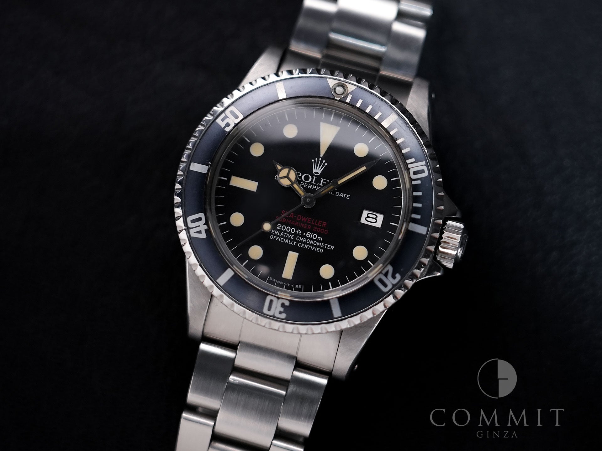 ROLEX Sea-Dweller Ref. 1665 Stainless Steel Black Dial Used fv3t2fxj