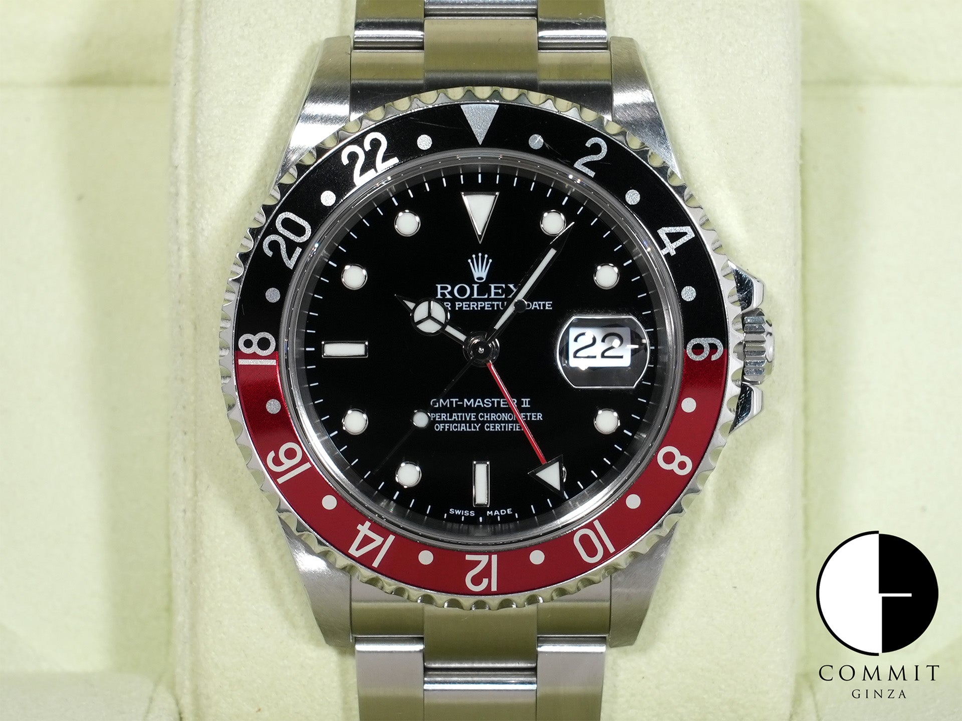 Rolex GMT-Master II Ref. 16710 Stainless Steel Black Dial Oyster Bracelet Used ppv8q5dv