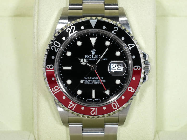 Rolex GMT-Master II Ref. 16710 Stainless Steel Black Dial Oyster Bracelet Used ppv8q5dv