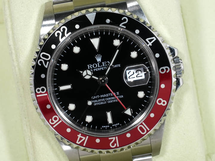 Rolex GMT-Master II Ref. 16710 Stainless Steel Black Dial Oyster Bracelet Used ppv8q5dv