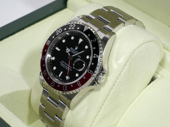 Rolex GMT-Master II Ref. 16710 Stainless Steel Black Dial Oyster Bracelet Used ppv8q5dv