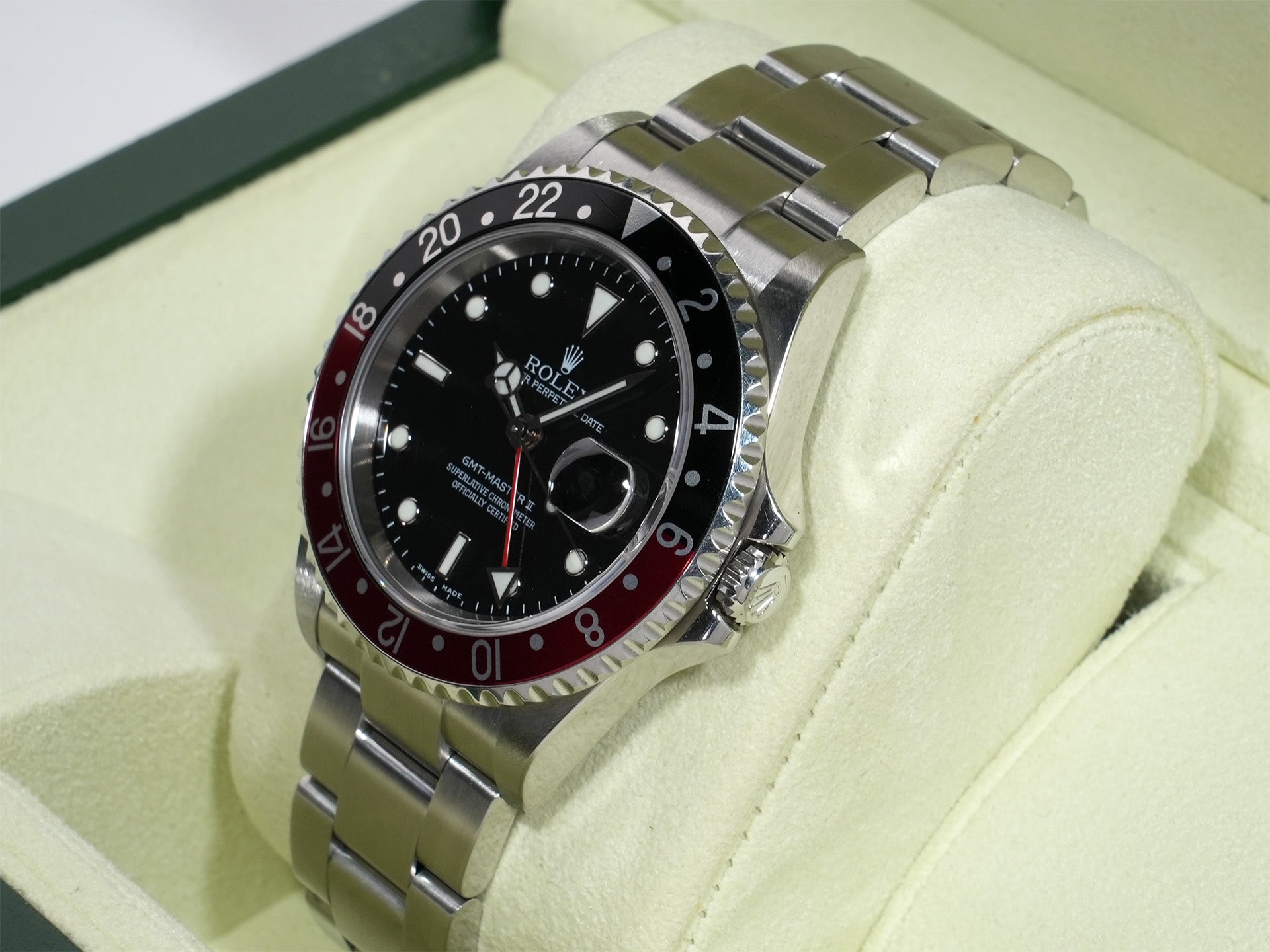 Rolex GMT-Master II Ref. 16710 Stainless Steel Black Dial Oyster Bracelet Used ppv8q5dv