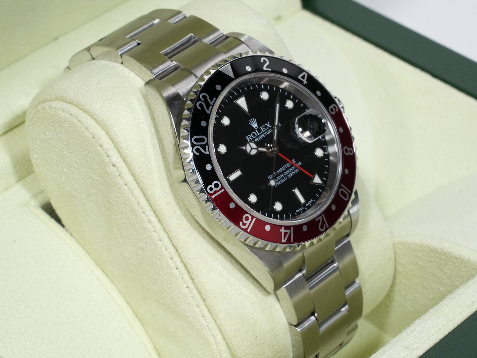 Rolex GMT-Master II Ref. 16710 Stainless Steel Black Dial Oyster Bracelet Used ppv8q5dv