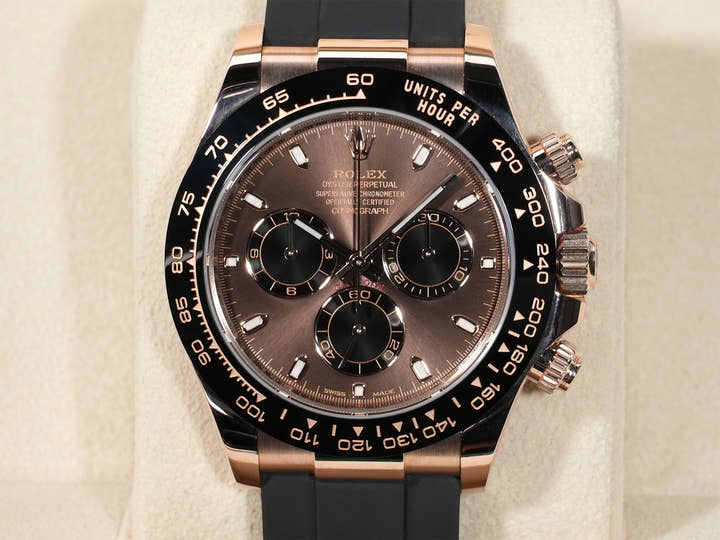 Rolex Daytona Ref. 116515LN Everose Gold Chocolate x Black Dial Excellent Used Condition anf6c64p