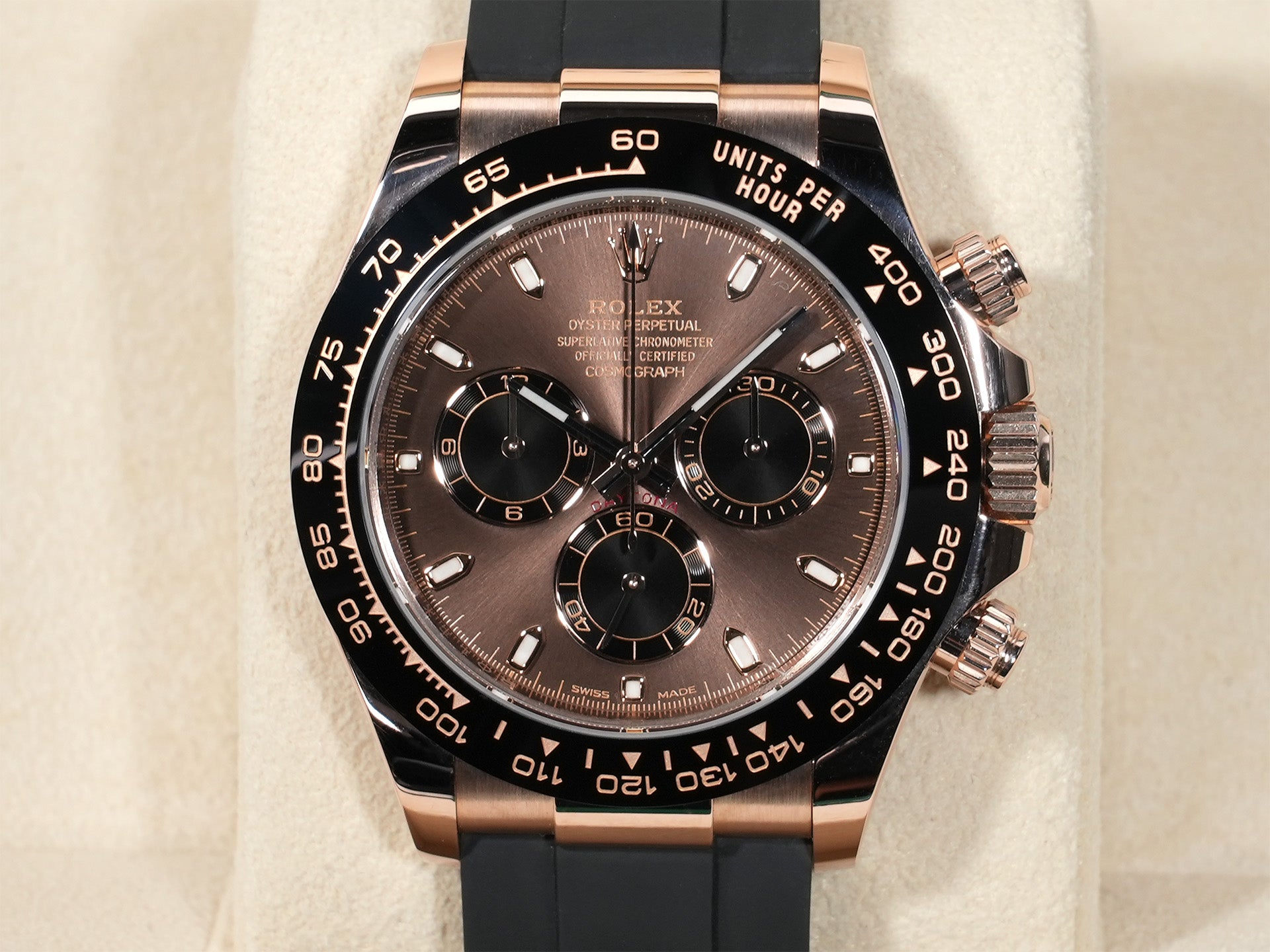 Rolex Daytona Ref. 116515LN Everose Gold Chocolate x Black Dial Excellent Used Condition anf6c64p