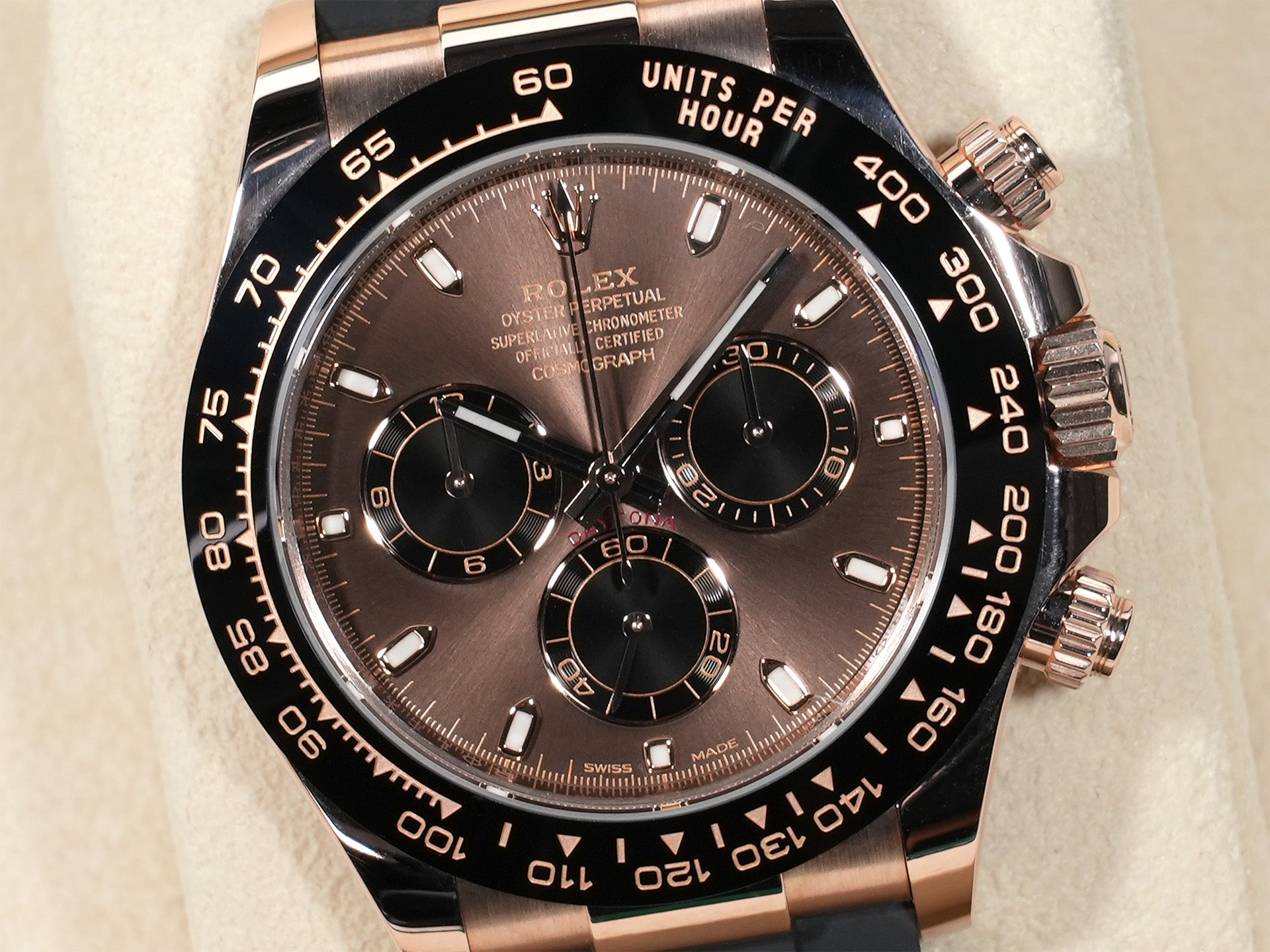 Rolex Daytona Ref. 116515LN Everose Gold Chocolate x Black Dial Excellent Used Condition anf6c64p