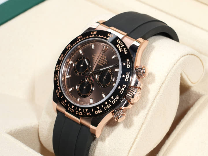 Rolex Daytona Ref. 116515LN Everose Gold Chocolate x Black Dial Excellent Used Condition anf6c64p