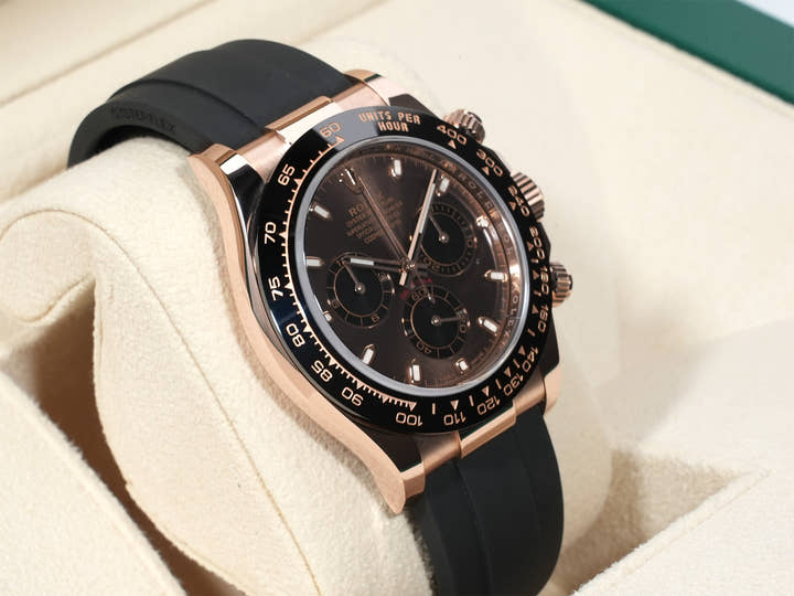 Rolex Daytona Ref. 116515LN Everose Gold Chocolate x Black Dial Excellent Used Condition anf6c64p