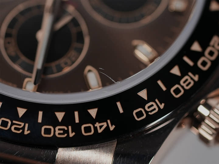 Rolex Daytona Ref. 116515LN Everose Gold Chocolate x Black Dial Excellent Used Condition anf6c64p