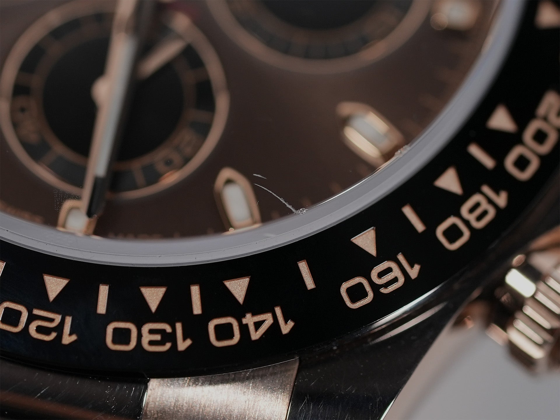 Rolex Daytona Ref. 116515LN Everose Gold Chocolate x Black Dial Excellent Used Condition anf6c64p