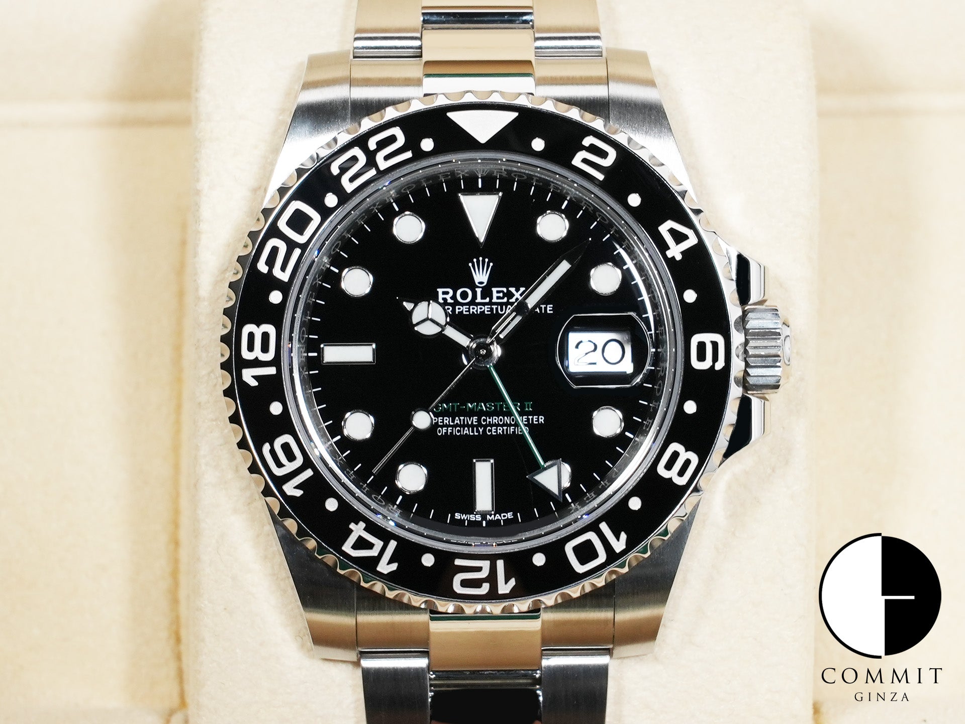 Rolex GMT-Master II Ref. 116710LN Stainless Steel Black Dial Oyster Bracelet Excellent Condition avsms4ye