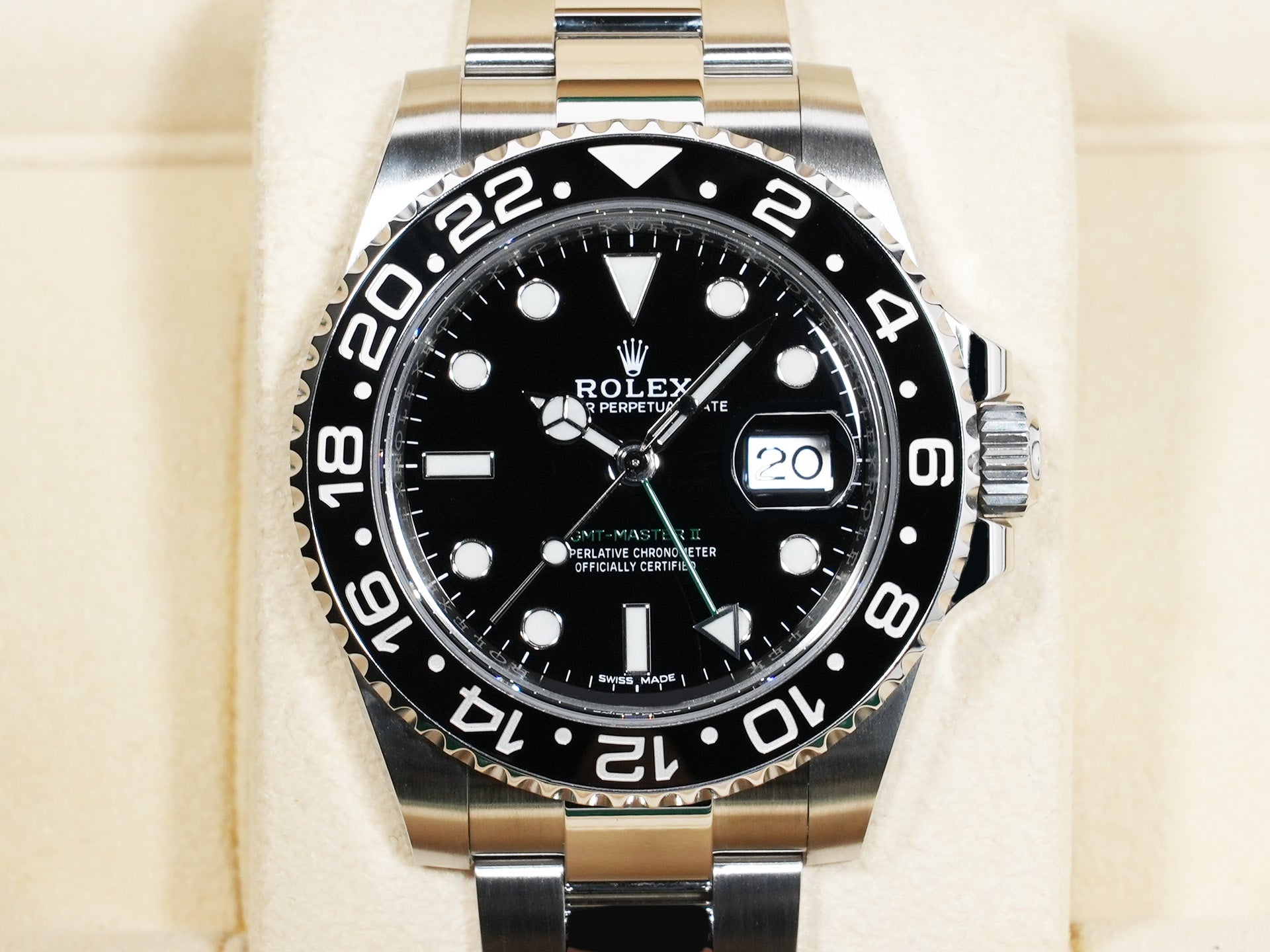 Rolex GMT-Master II Ref. 116710LN Stainless Steel Black Dial Oyster Bracelet Excellent Condition avsms4ye