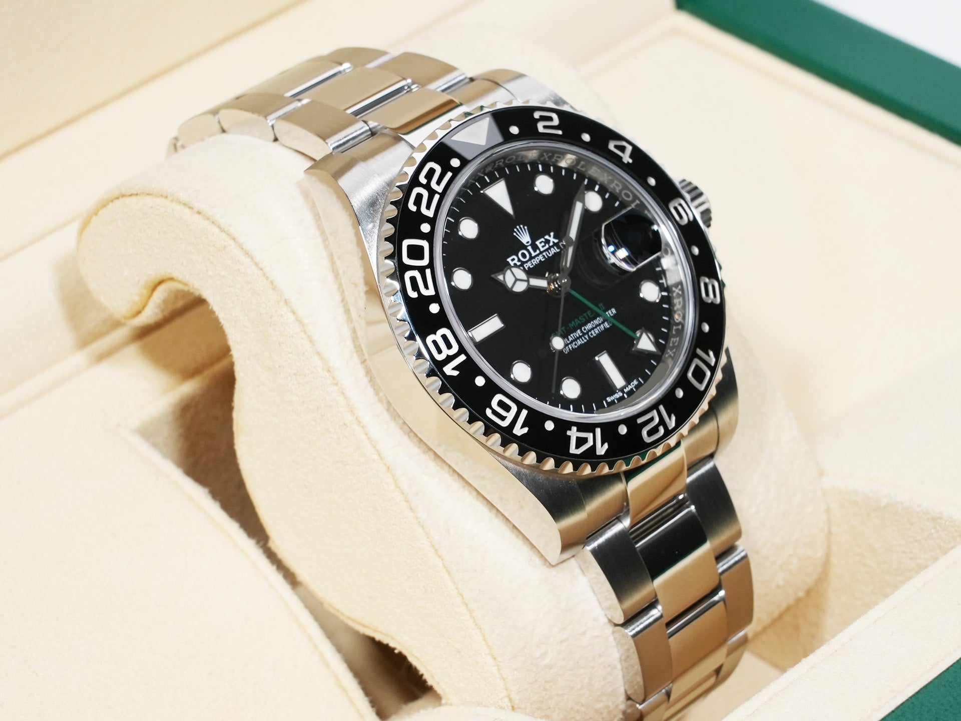 Rolex GMT-Master II Ref. 116710LN Stainless Steel Black Dial Oyster Bracelet Excellent Condition avsms4ye