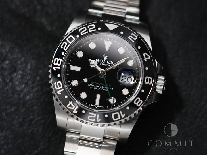 Rolex GMT-Master II Ref. 116710LN Stainless Steel Black Dial Oyster Bracelet Excellent Condition avsms4ye