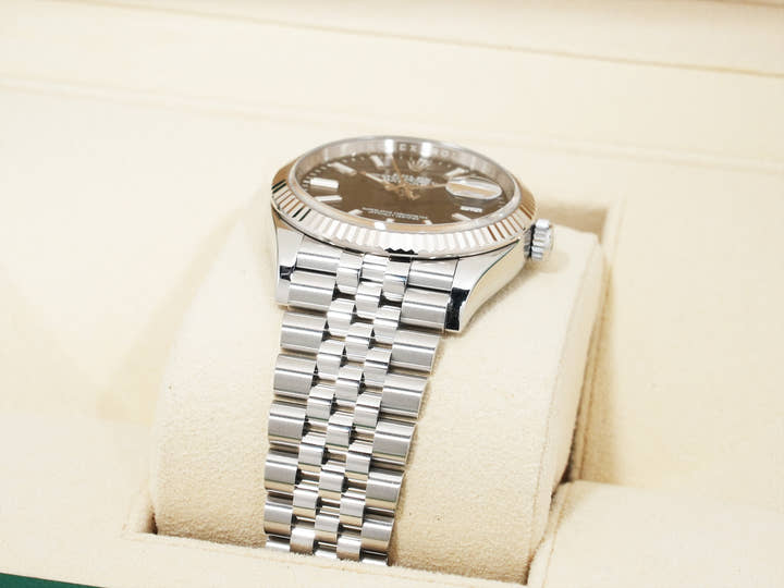 Rolex Datejust 36 Ref. 126234 Stainless Steel/White Gold Black Dial Jubilee Bracelet Excellent Condition sd6r7n5v