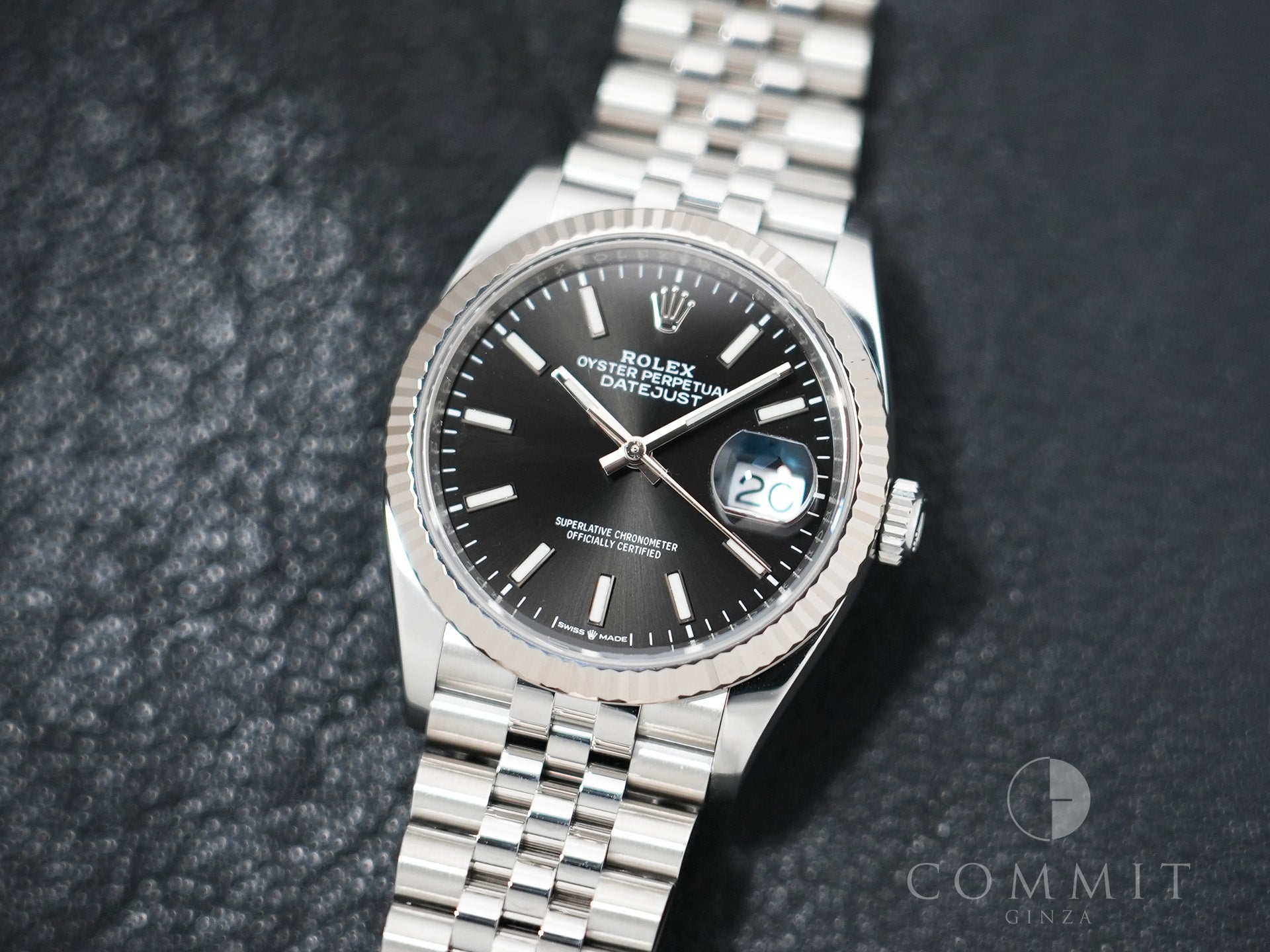 Rolex Datejust 36 Ref. 126234 Stainless Steel/White Gold Black Dial Jubilee Bracelet Excellent Condition sd6r7n5v
