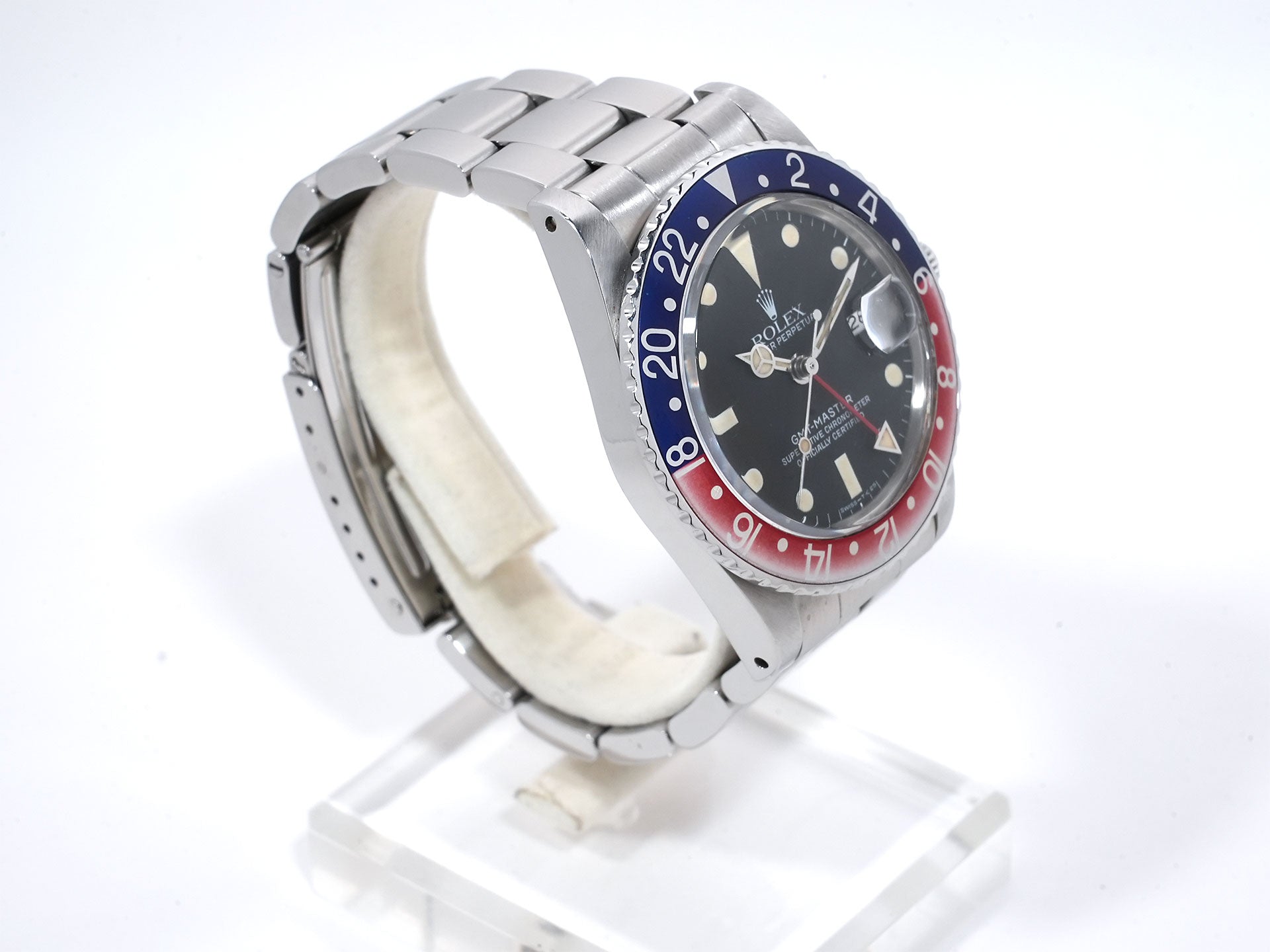 ロレックス GMTマスター Ref.16750 ステンレススチール ブラック文字盤 オイスターブレスレット 中古 8asiyxju
