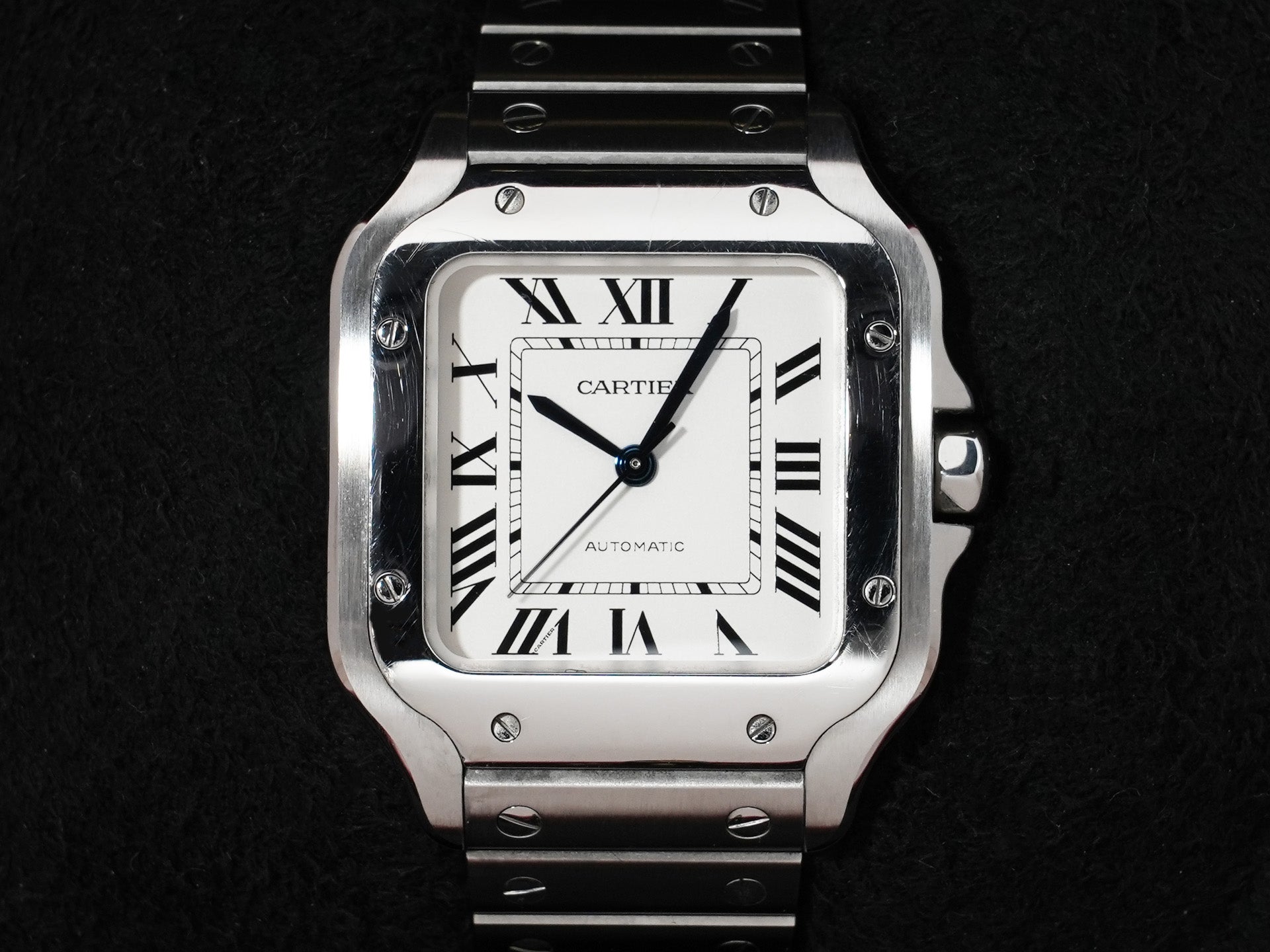 カルティエ サントス ドゥ カルティエ Ref.WSSA0029 ステンレススチール シルバー文字盤 中古 ad5b3bqv