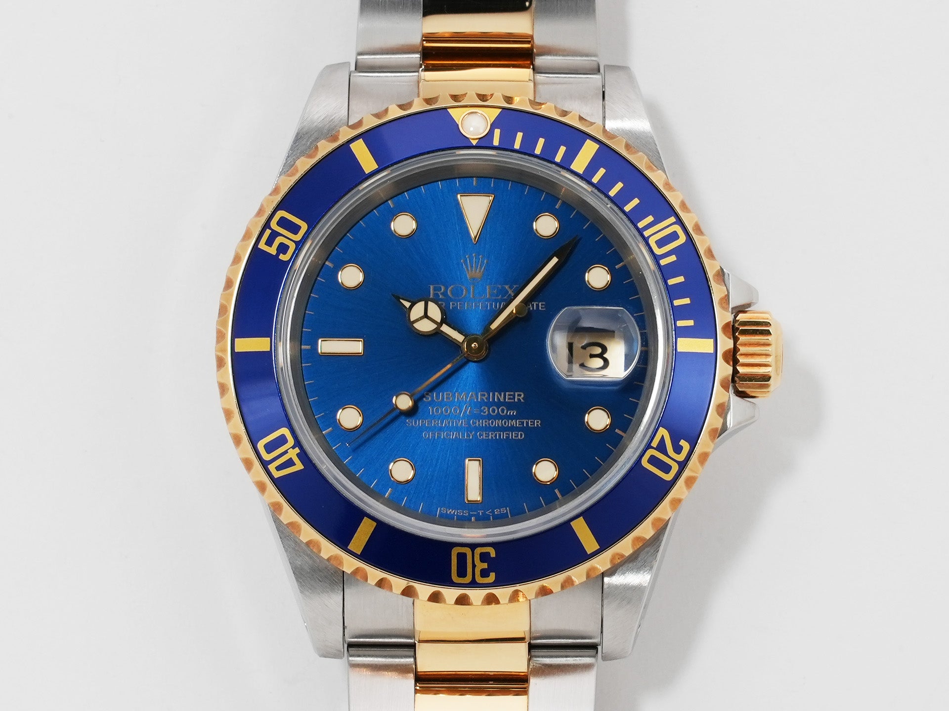 Rolex Submariner Date Ref. 16613 Stainless Steel/Yellow Gold Blue Dial Used in5zm68f