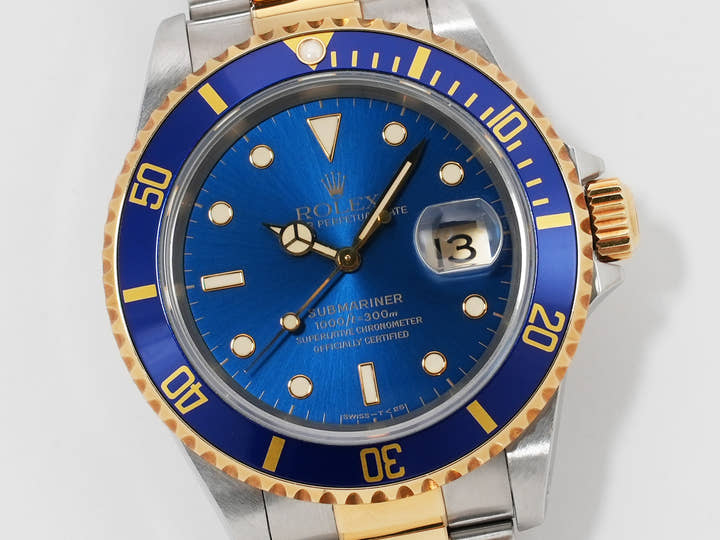 Rolex Submariner Date Ref. 16613 Stainless Steel/Yellow Gold Blue Dial Used in5zm68f