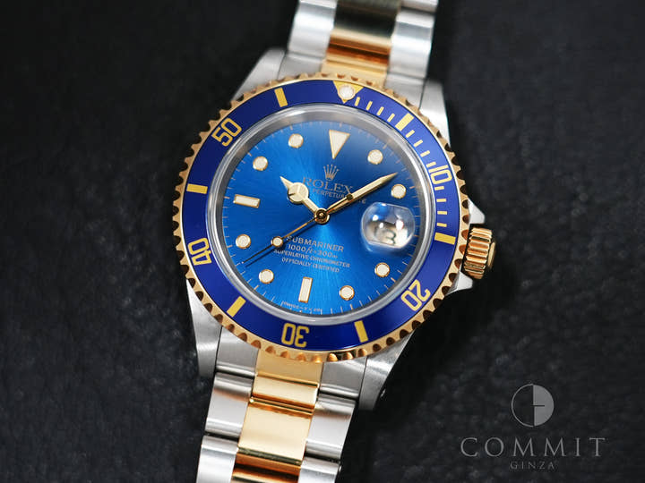 Rolex Submariner Date Ref. 16613 Stainless Steel/Yellow Gold Blue Dial Used in5zm68f