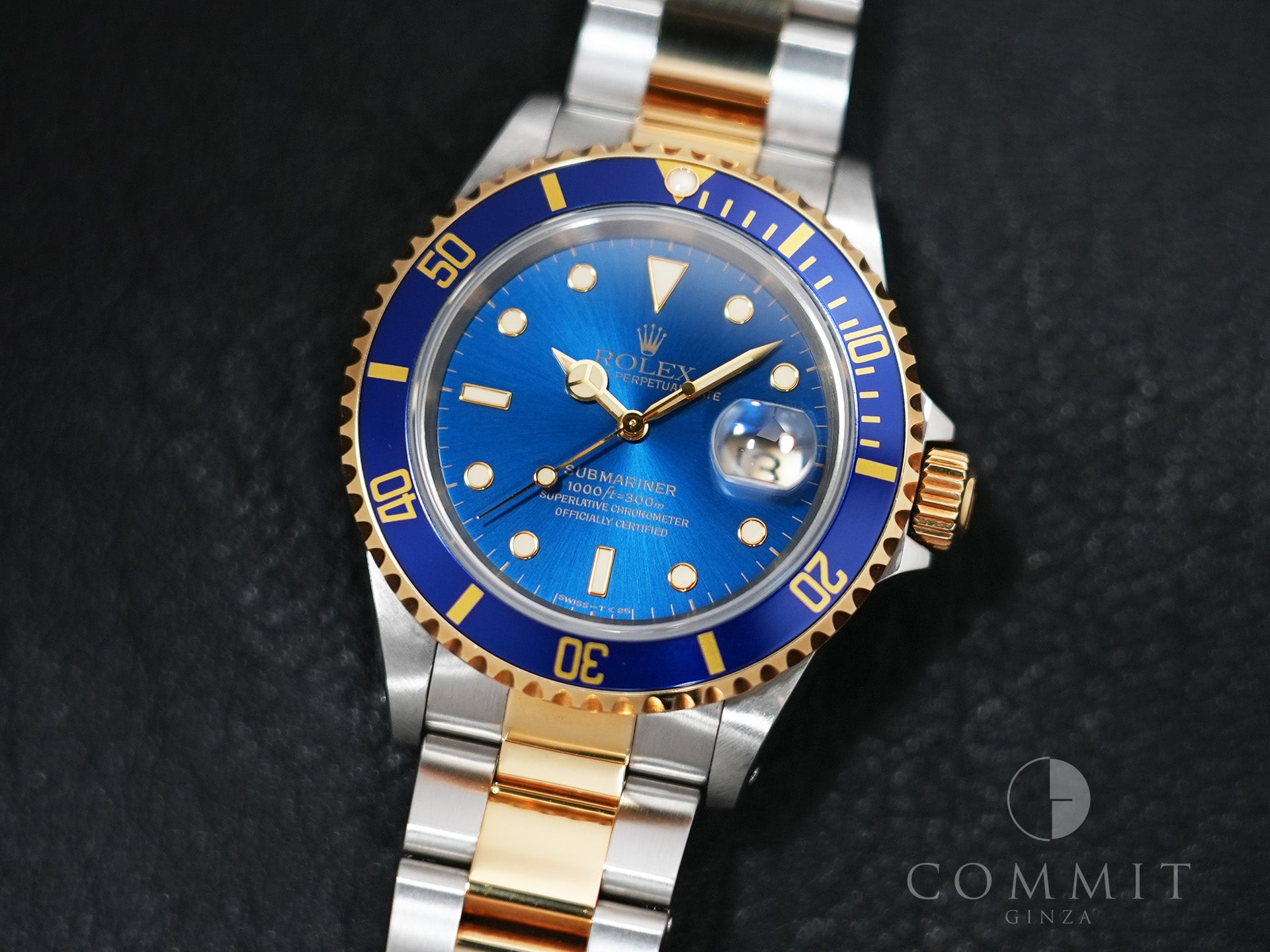 Rolex Submariner Date Ref. 16613 Stainless Steel/Yellow Gold Blue Dial Used in5zm68f