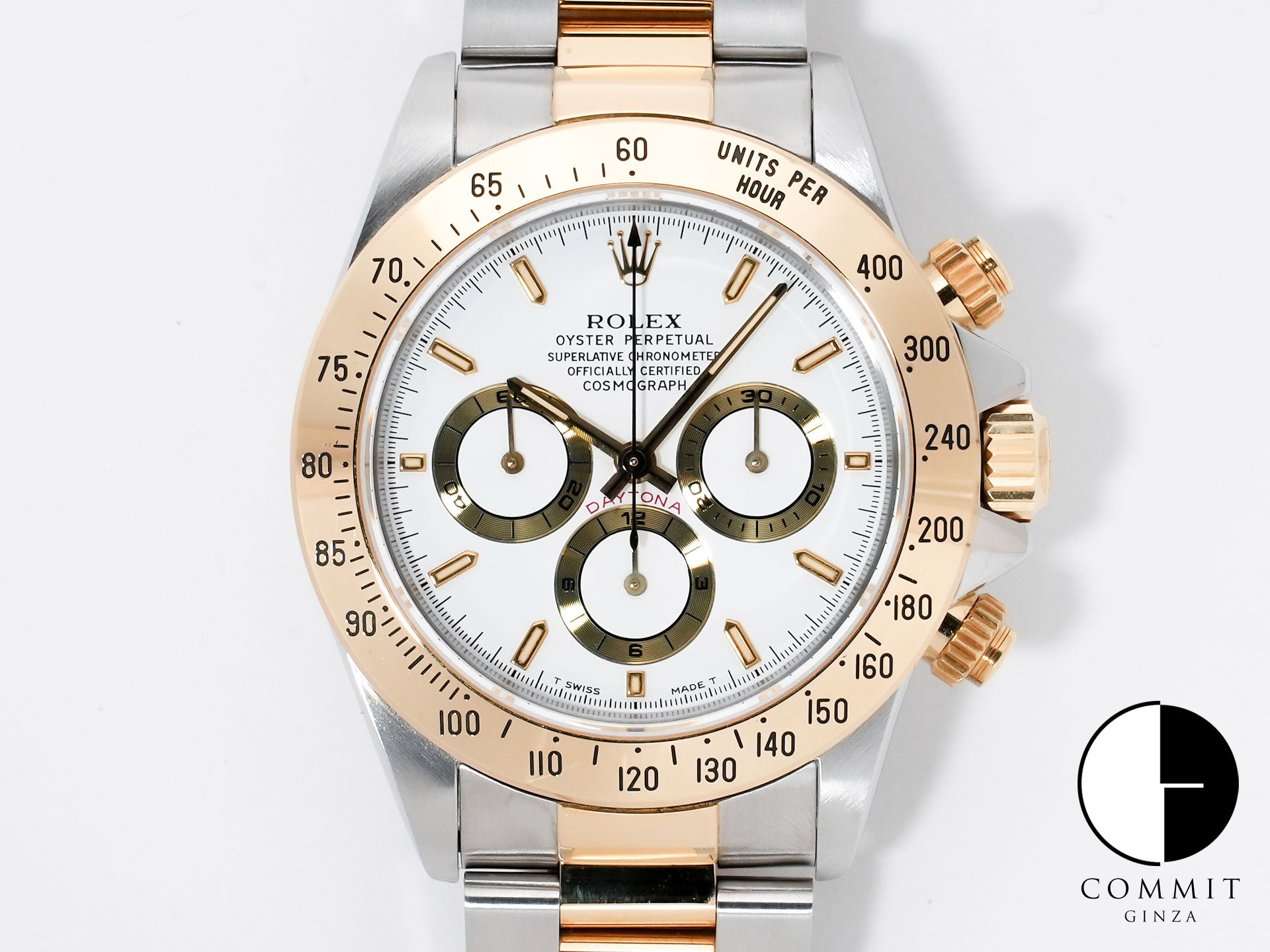 Rolex Daytona El Primero Ref. 16523 Stainless Steel/Yellow Gold White Dial Used nnzxmzkq