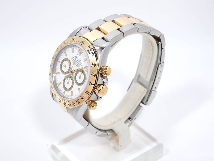 Rolex Daytona El Primero Ref. 16523 Stainless Steel/Yellow Gold White Dial Used nnzxmzkq