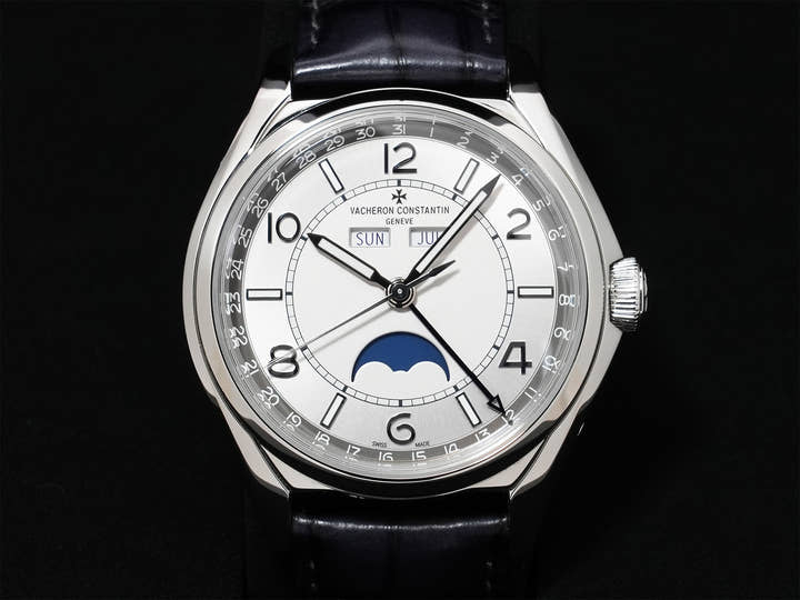 ヴァシュロンコンスタンタン フィフティーシックス コンプリートカレンダー Ref.4000E/000A-B439 ステンレススチール シルバー文字盤 美中古 evgzi85t