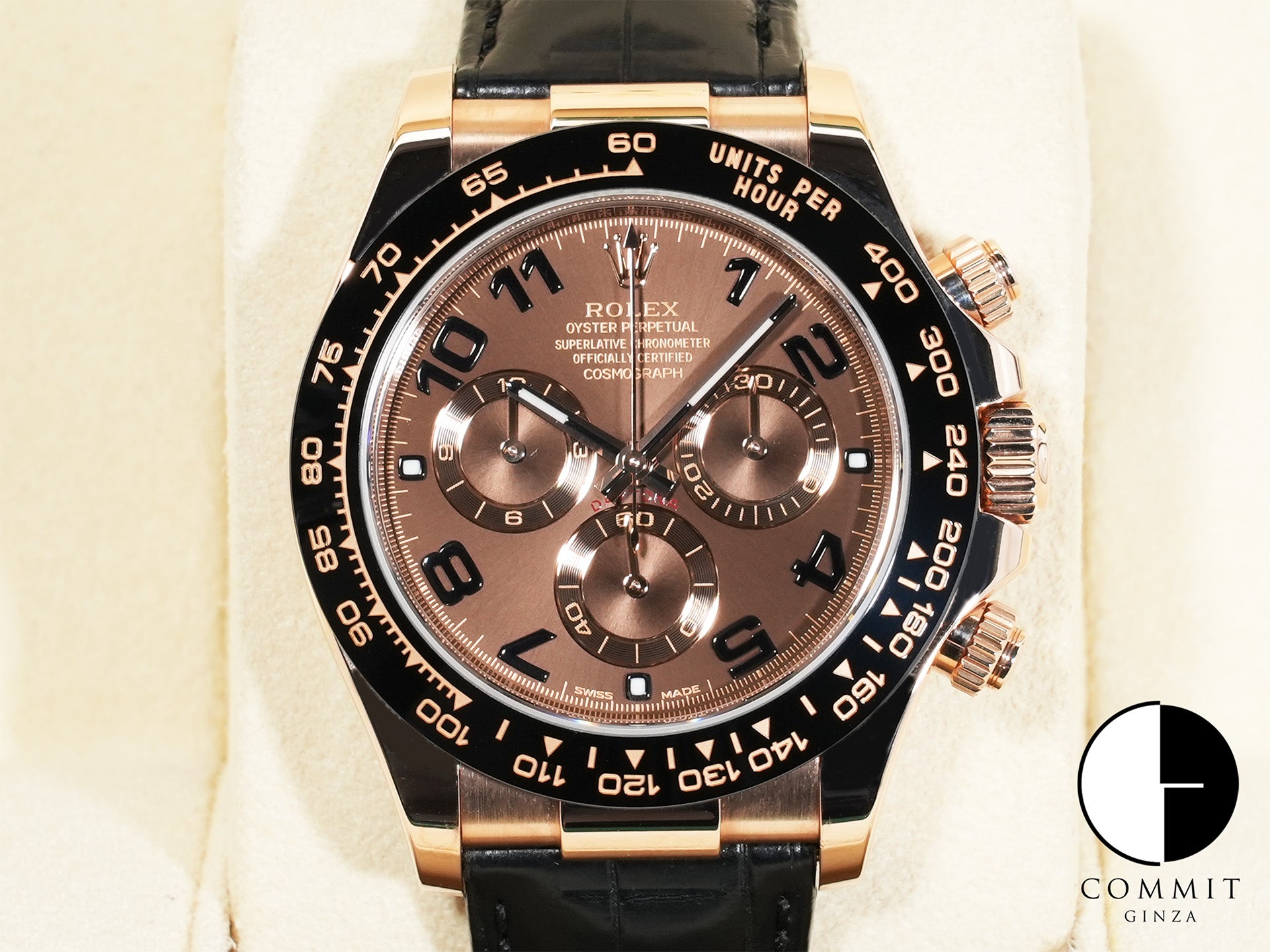 ロレックス デイトナ Ref.116515LN エバーローズゴールド チョコレートxアラビア文字盤 中古 u2jyx32o
