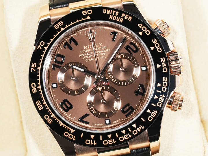 ロレックス デイトナ Ref.116515LN エバーローズゴールド チョコレートxアラビア文字盤 中古 u2jyx32o