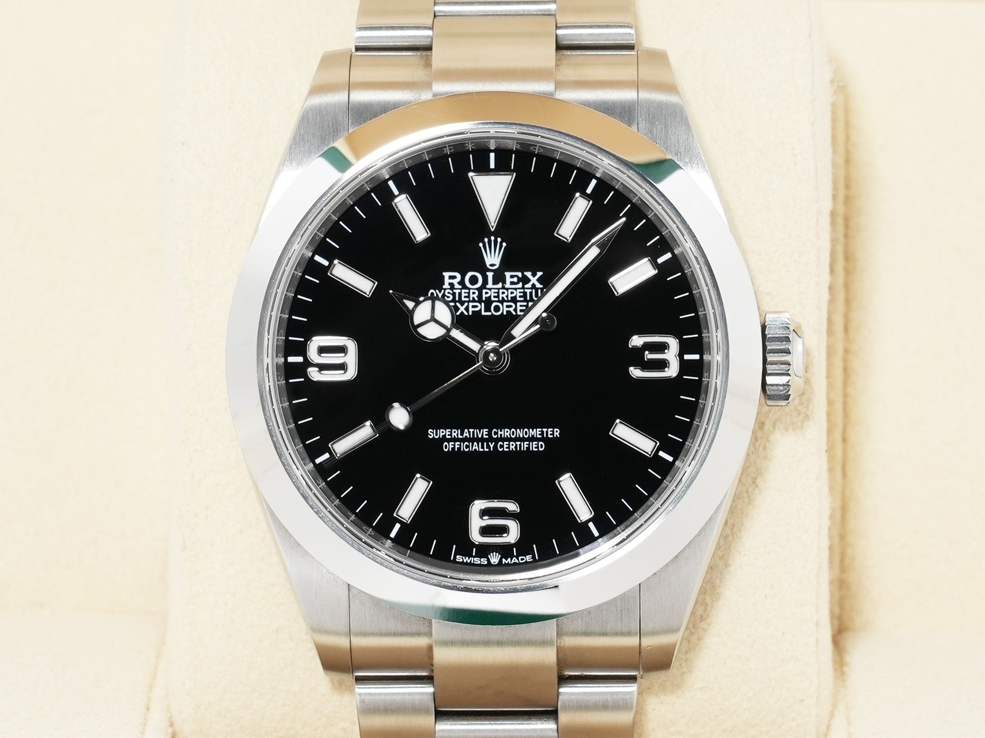 ロレックス エクスプローラー40 Ref.224270 ステンレススチール ブラック文字盤 オイスターブレスレット 中古 6y7zn4eo