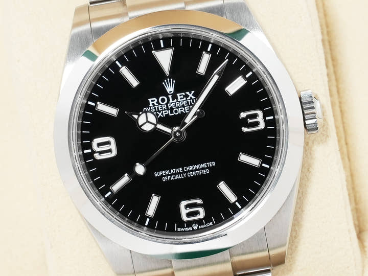 ロレックス エクスプローラー40 Ref.224270 ステンレススチール ブラック文字盤 オイスターブレスレット 中古 6y7zn4eo