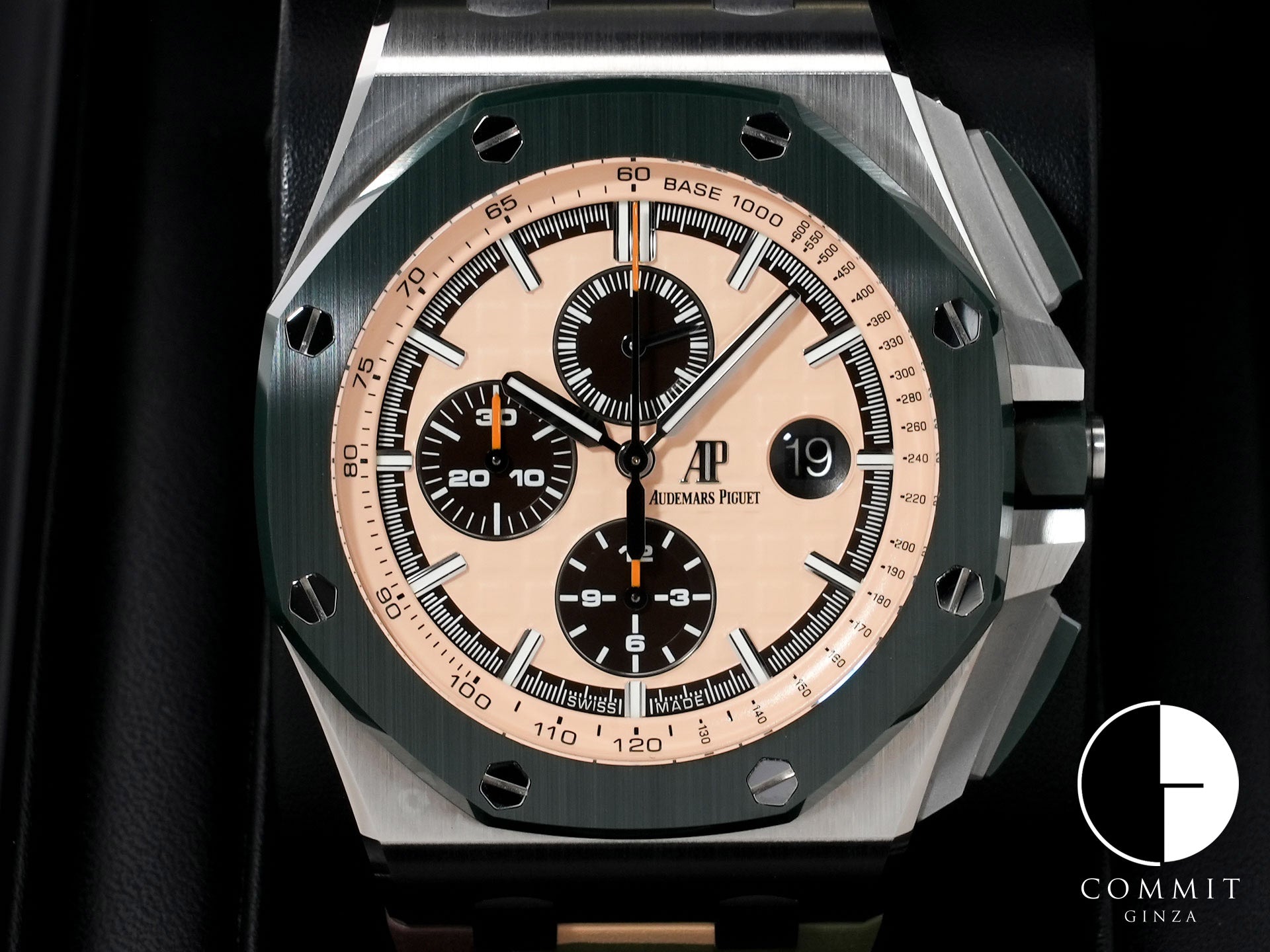 オーデマピゲ ロイヤルオーク オフショア クロノグラフ Ref.26400SO.OO.A054CA.01 ステンレススチール ベージュダイヤル（グランド・タペストリー）文字盤 極美品 ptfx3fng