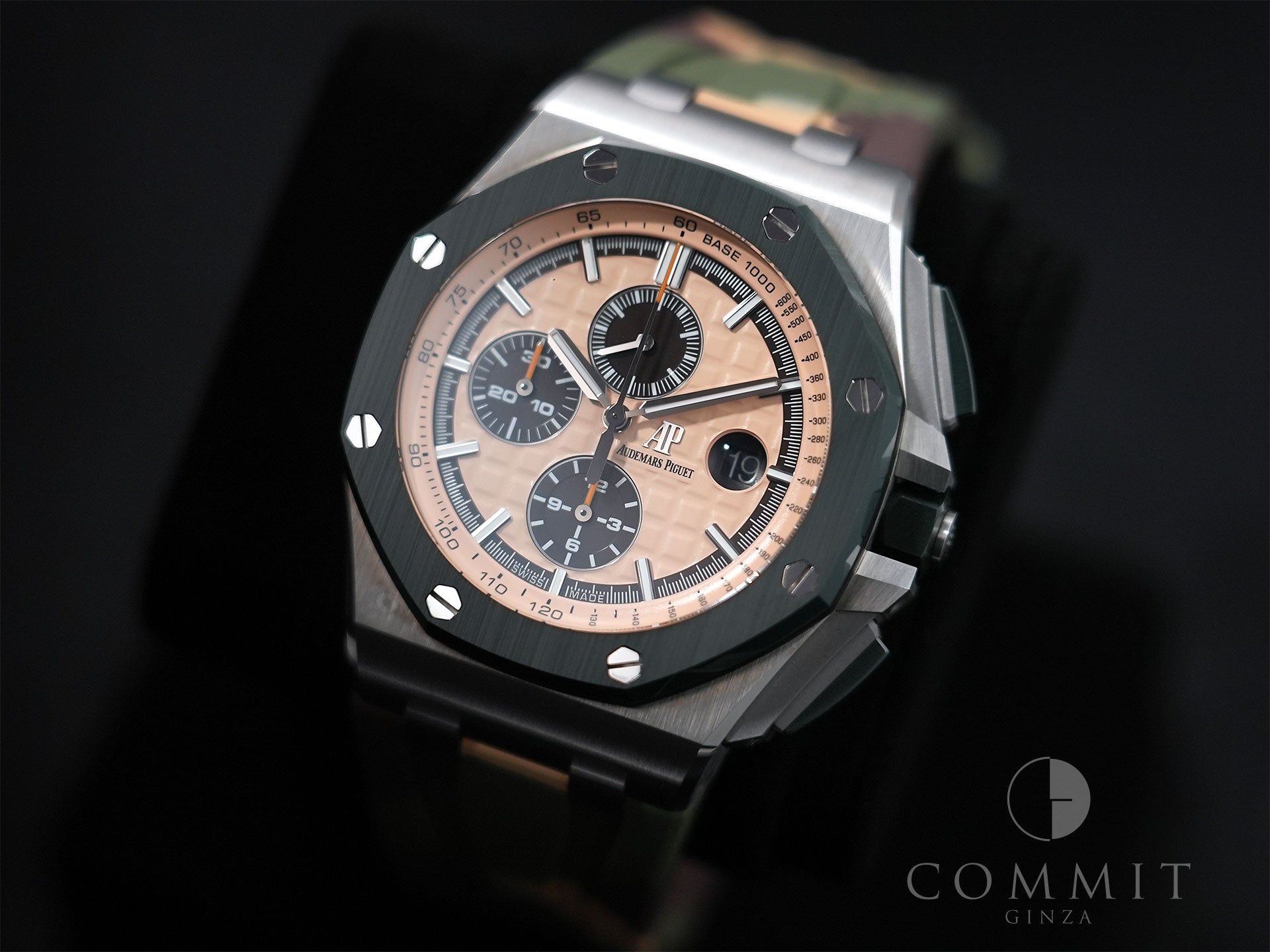オーデマピゲ ロイヤルオーク オフショア クロノグラフ Ref.26400SO.OO.A054CA.01 ステンレススチール ベージュダイヤル（グランド・タペストリー）文字盤 極美品 ptfx3fng