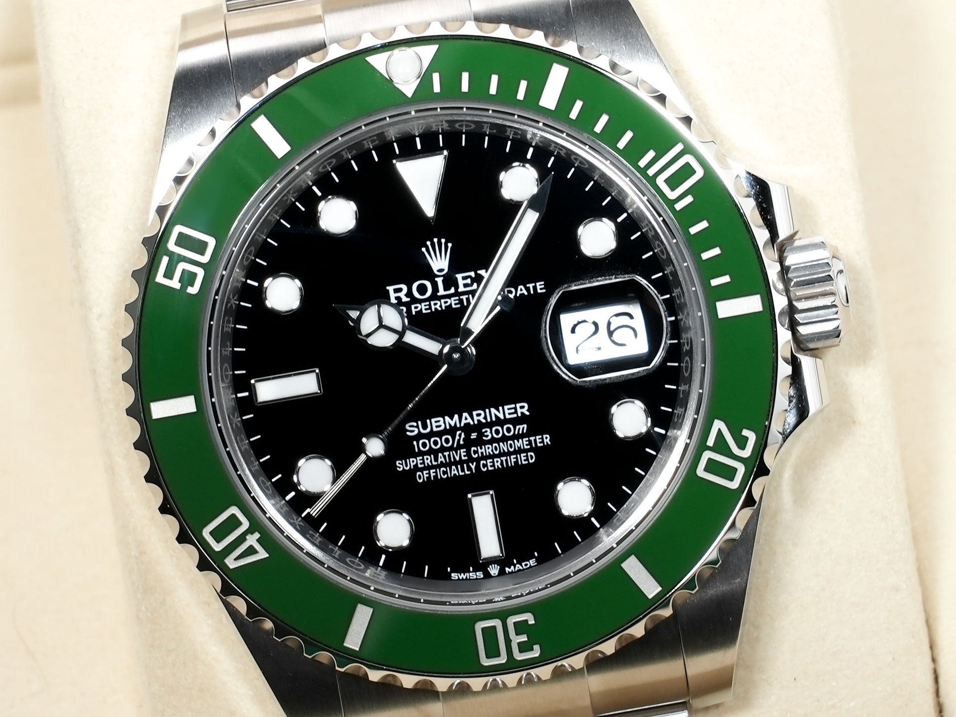 ロレックス サブマリーナー デイト Ref.126610LV ステンレススチール ブラック文字盤 美品 ca77p6gi