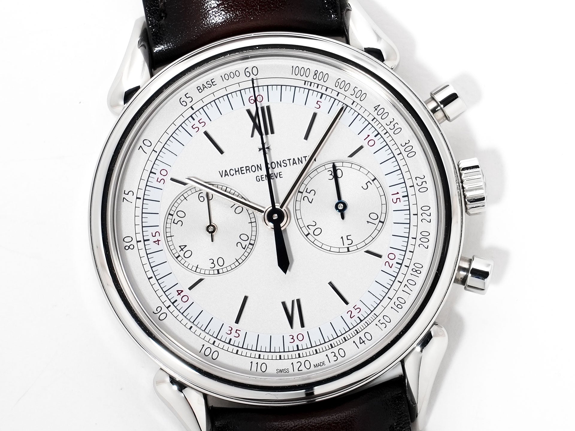 ヴァシュロンコンスタンタン ヒストリーク コルヌ・ドゥ・ヴァッシュ 1955 Ref.5000H/000A-B582 ステンレススチール シルバー文字盤 美品 ba8bjefc