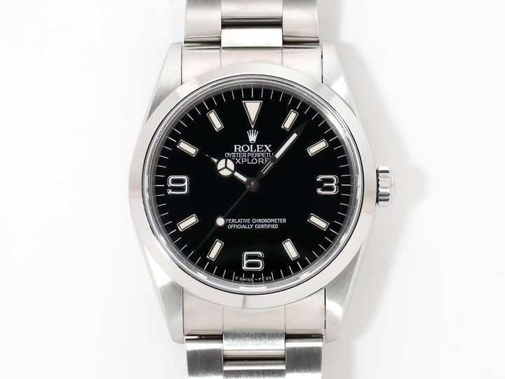ロレックス エクスプローラーI Ref.14270 ステンレススチール ブラック文字盤 オイスターブレスレット 美品 2mduev3z