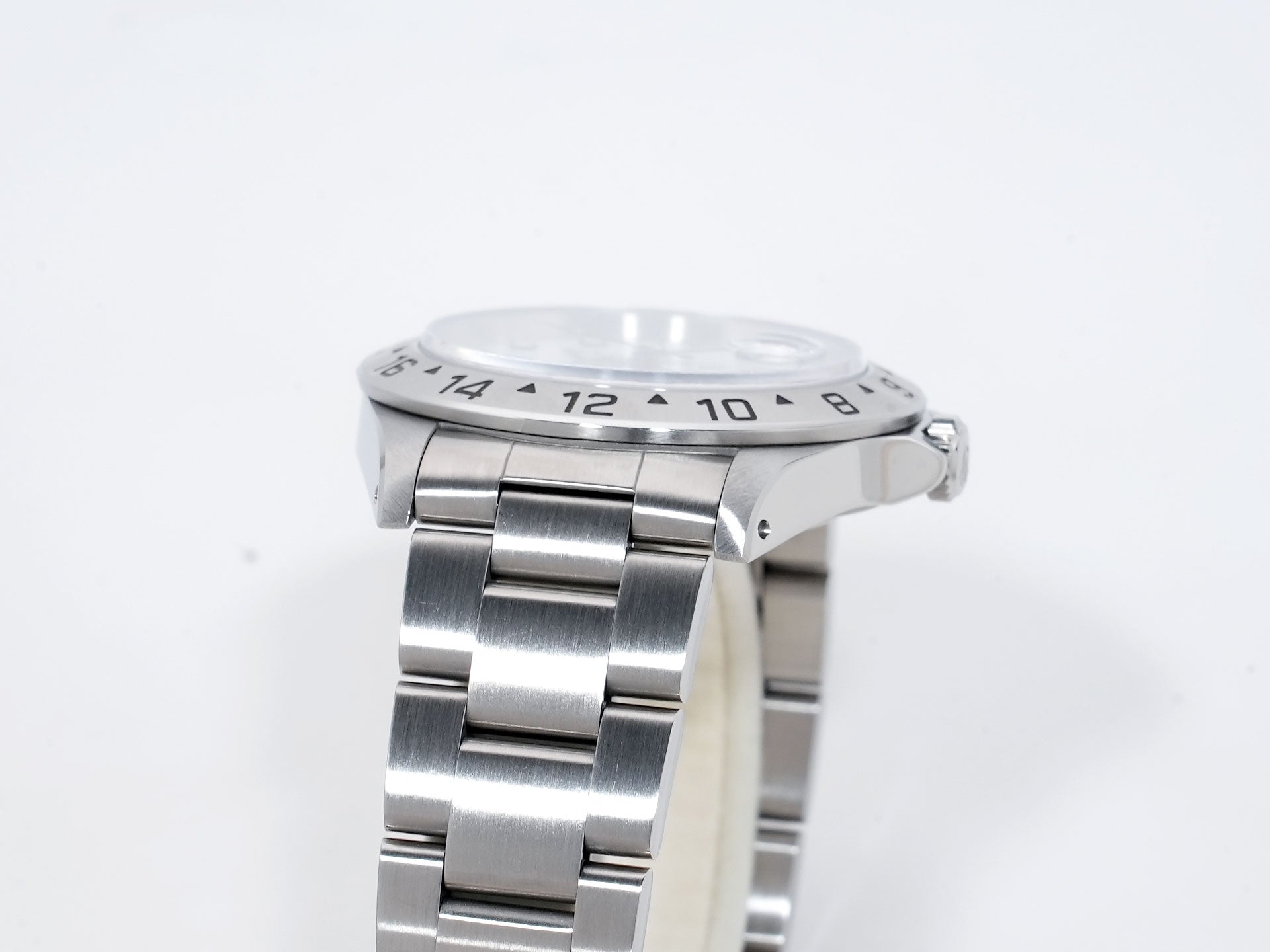 ロレックス エクスプローラーII Ref.16570 ステンレススチール ホワイト文字盤 オイスターブレスレット 美中古 huhdy3ze