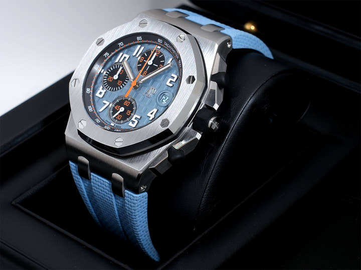 オーデマピゲ ロイヤルオーク オフショア クロノグラフ Ref.26238ST.OO.A340CA.01 ステンレススチール ブルー文字盤 美中古 77jx54ce