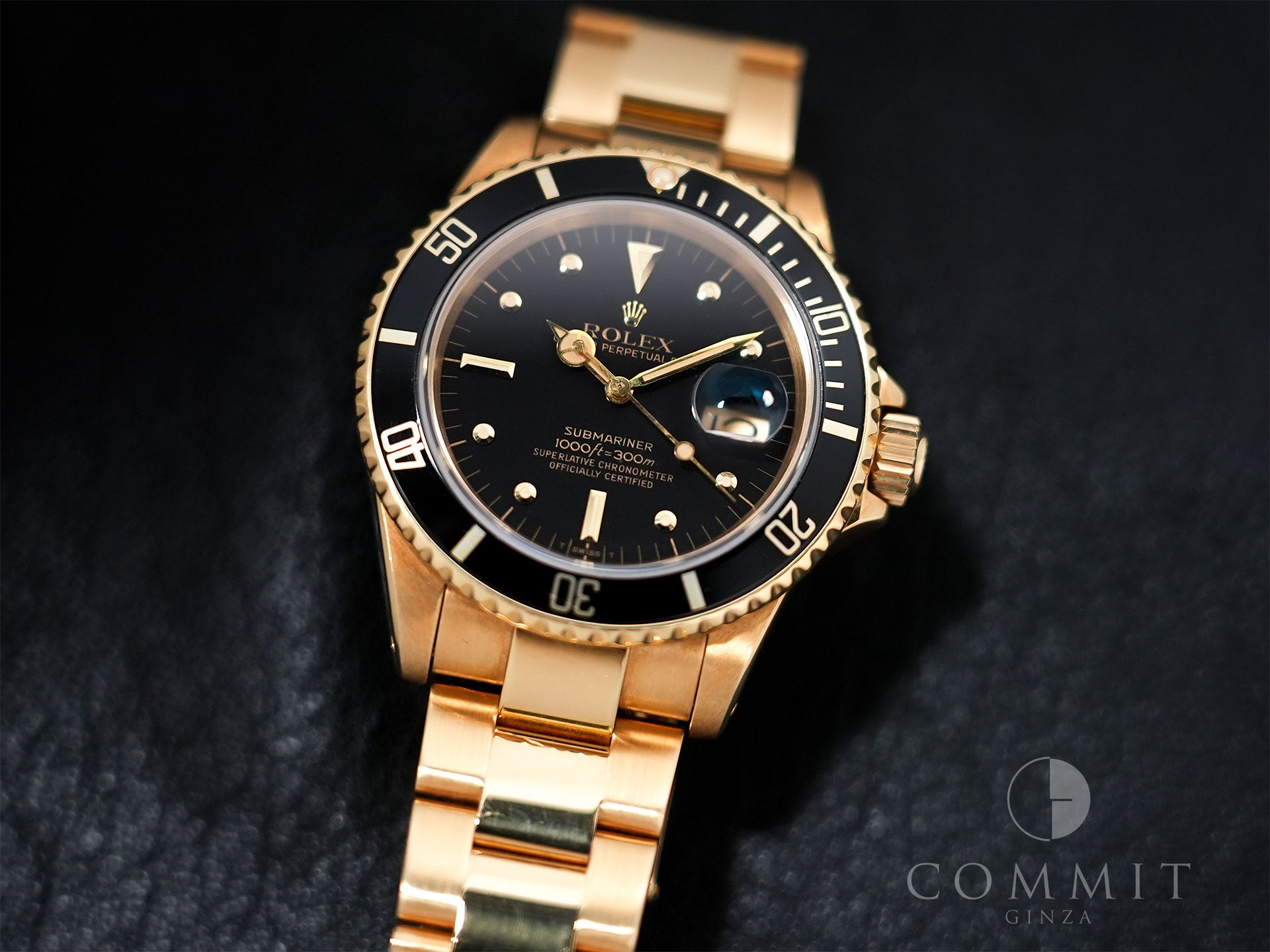 ロレックス サブマリーナー デイト Ref.16808 イエローゴールド ブラック文字盤 中古 j4wna8ud
