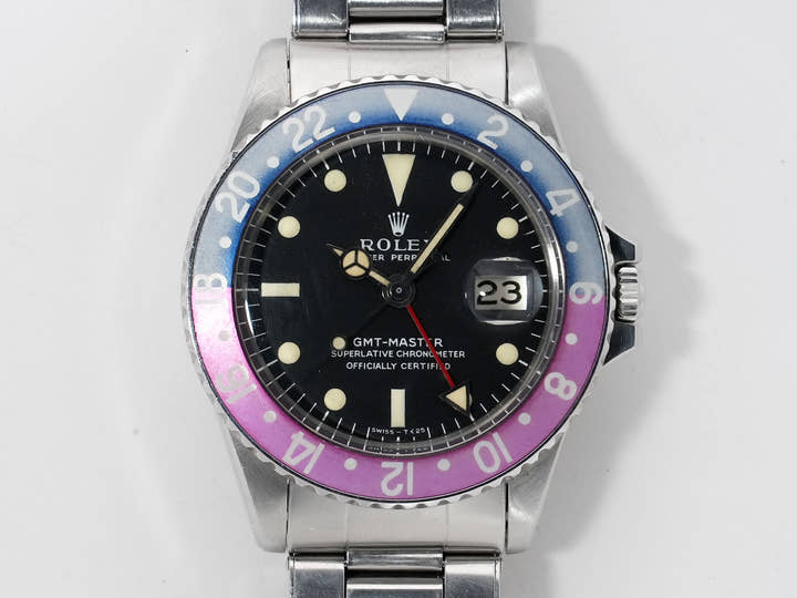 ロレックス GMTマスター Ref.1675 ステンレススチール ブラック文字盤 オイスターブレスレット 中古 548787yd