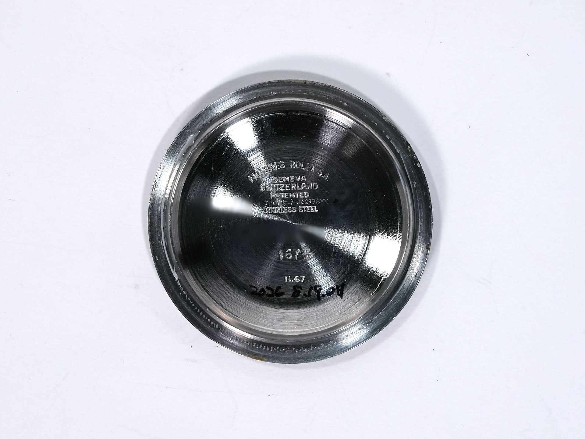 ロレックス GMTマスター Ref.1675 ステンレススチール ブラック文字盤 オイスターブレスレット 中古 548787yd