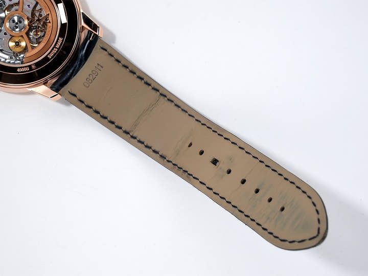ヴァシュロンコンスタンタン パトリモニー レトログラード デイ/デイト Ref.4000U/000R-B516 ピンクゴールド ダークブルー文字盤 中古 w2purjni