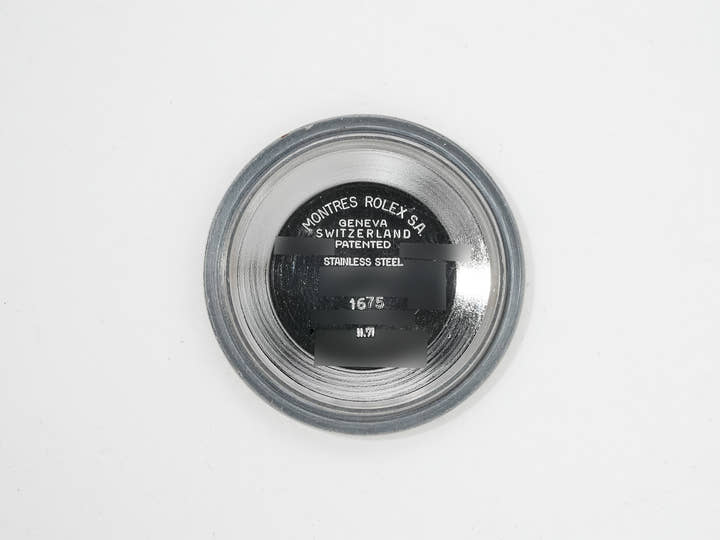ロレックス GMTマスター Ref.1675 ステンレススチール ブラック文字盤 オイスターブレスレット 中古 pwyde5z7