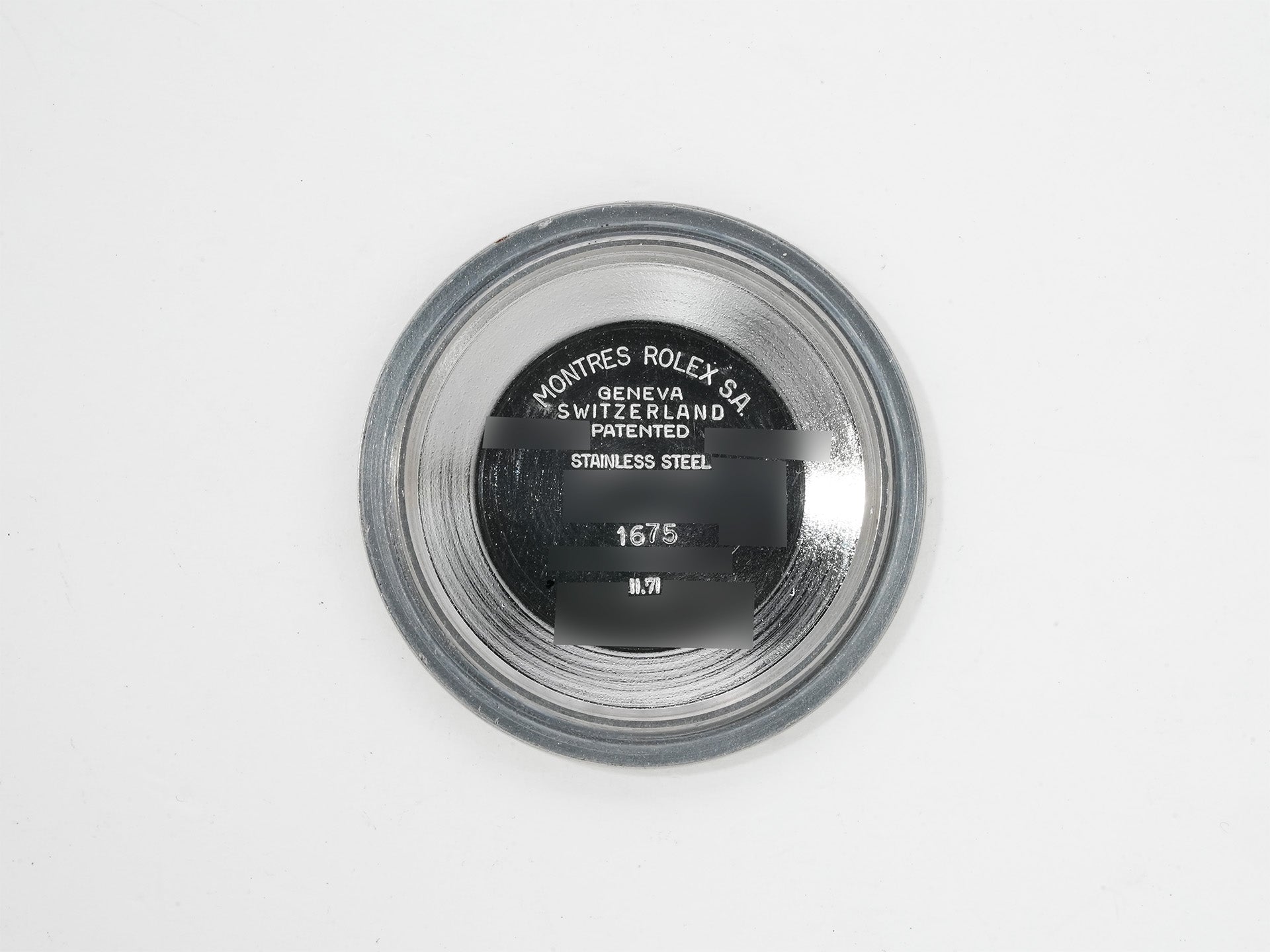 ロレックス GMTマスター Ref.1675 ステンレススチール ブラック文字盤 オイスターブレスレット 中古 pwyde5z7